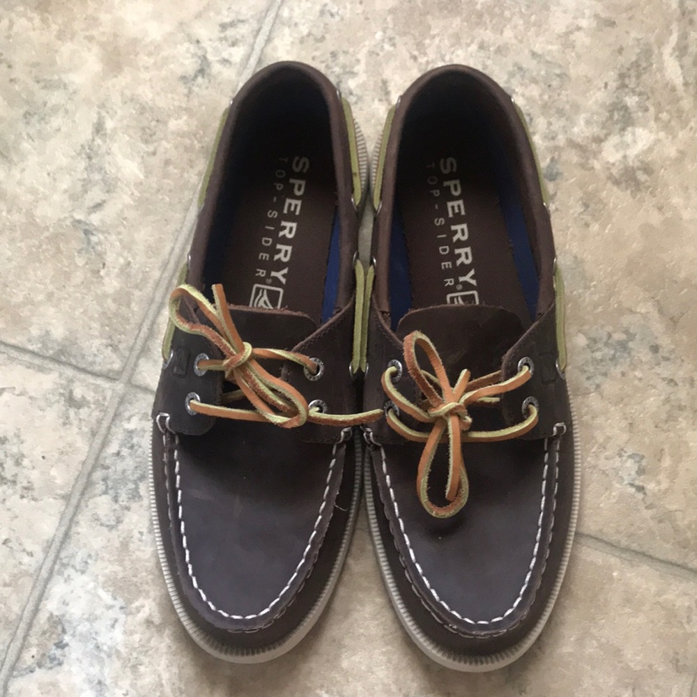 Men’s Sperry Top-Sider Boat Shoes - Brown Leather
